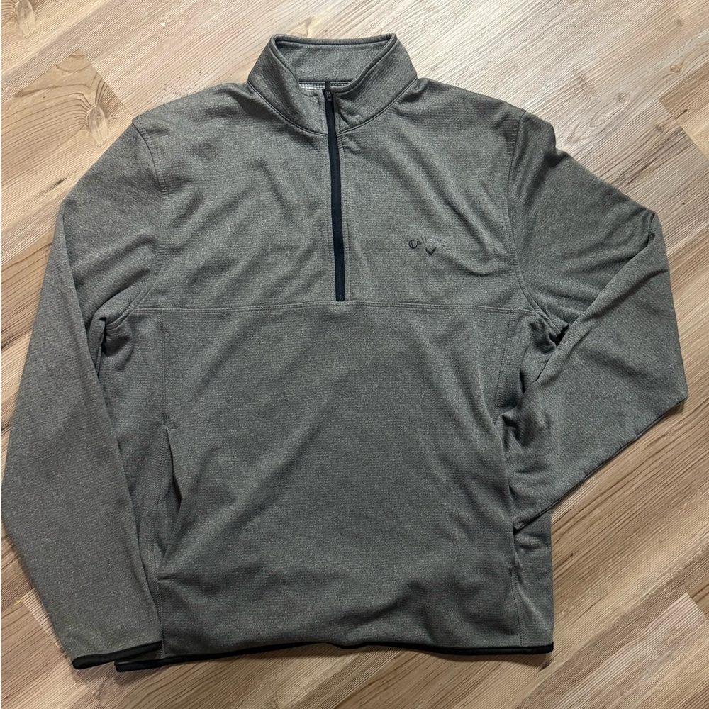 Callaway Gray Quarter-Zip Men's Golfing Pullover